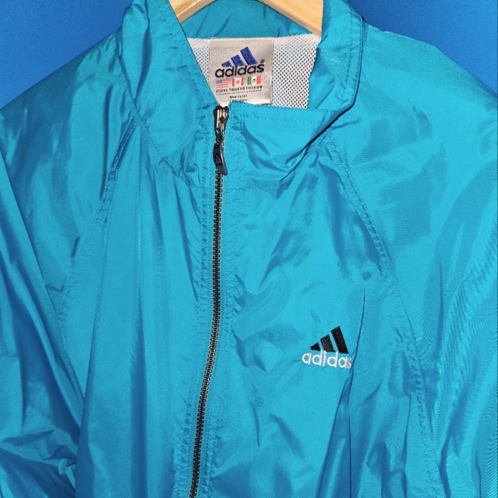 Adidas Men Retro Turqouise Windbreaker XL